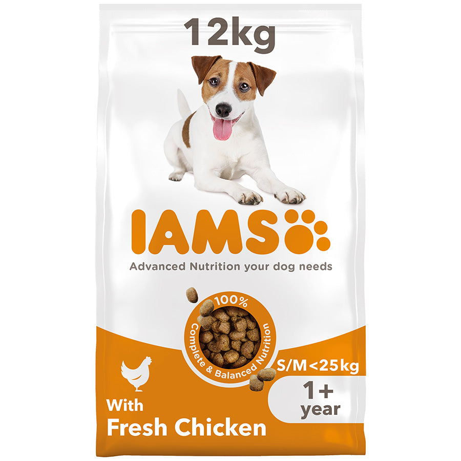 Iams Vitality Adult Small/Medium Breed Chicken 12kg