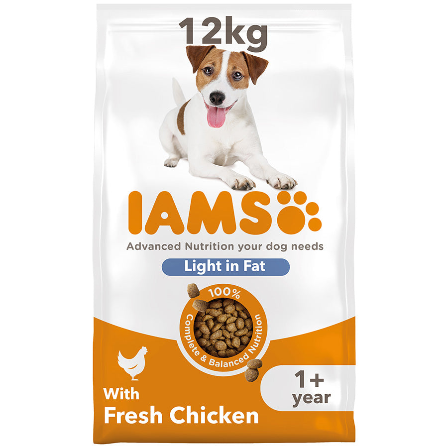 Iams Vitality Light In Fat Dog Fresh Chicken Dog 12kg