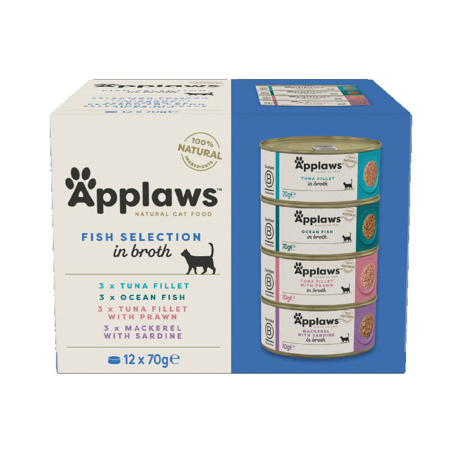 Applaws Cat Tin Fish Selection Multipack 12x70g