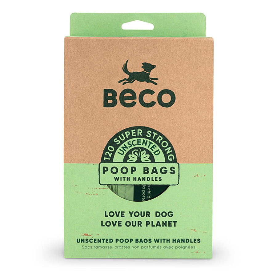 Beco Dog Poop Bags With Handles 120pk