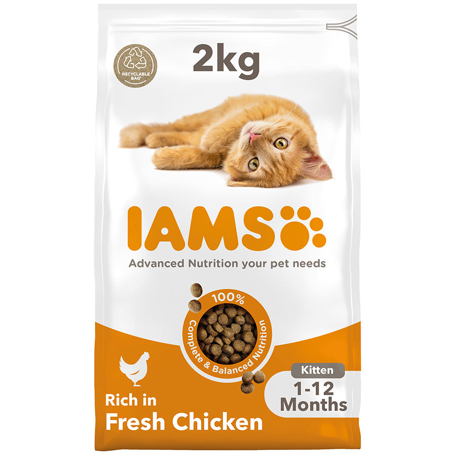 Iams Vitality Kitten Food Chicken 2kg