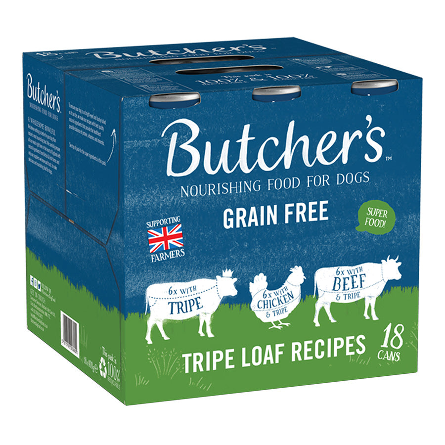 Butchers Grain Free Tripe Loaf Recipes 18x400g