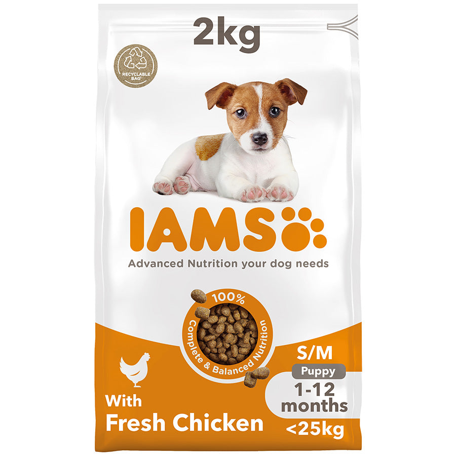 Iams Vitality Puppy Small/Med Breed Chicken 2kg