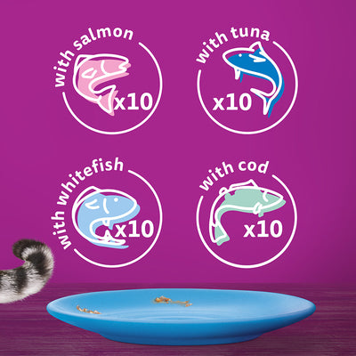 Whiskas Adult 1+ Fish Favourites In Jelly 40x85g