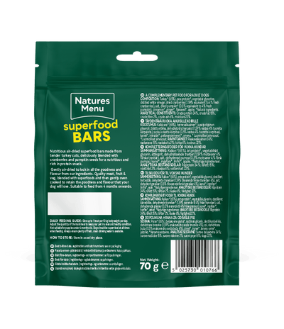 Country Hunter Superfood Bars Turkey Cranberries & Pumpkin 70g