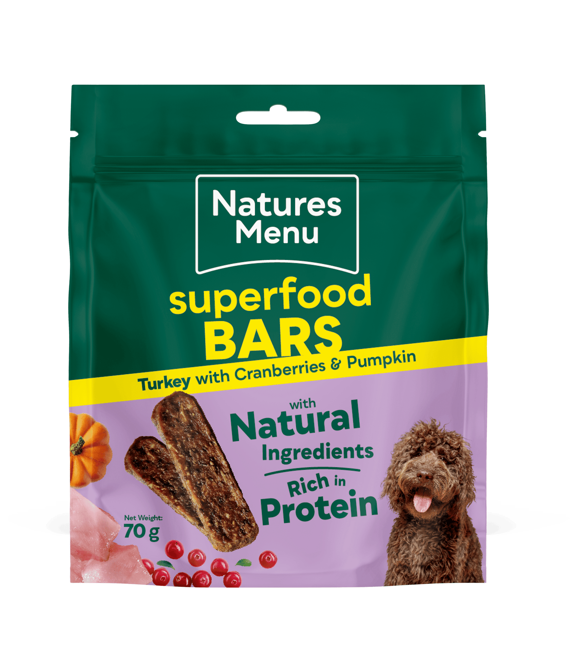 Country Hunter Superfood Bars Turkey Cranberries & Pumpkin 70g