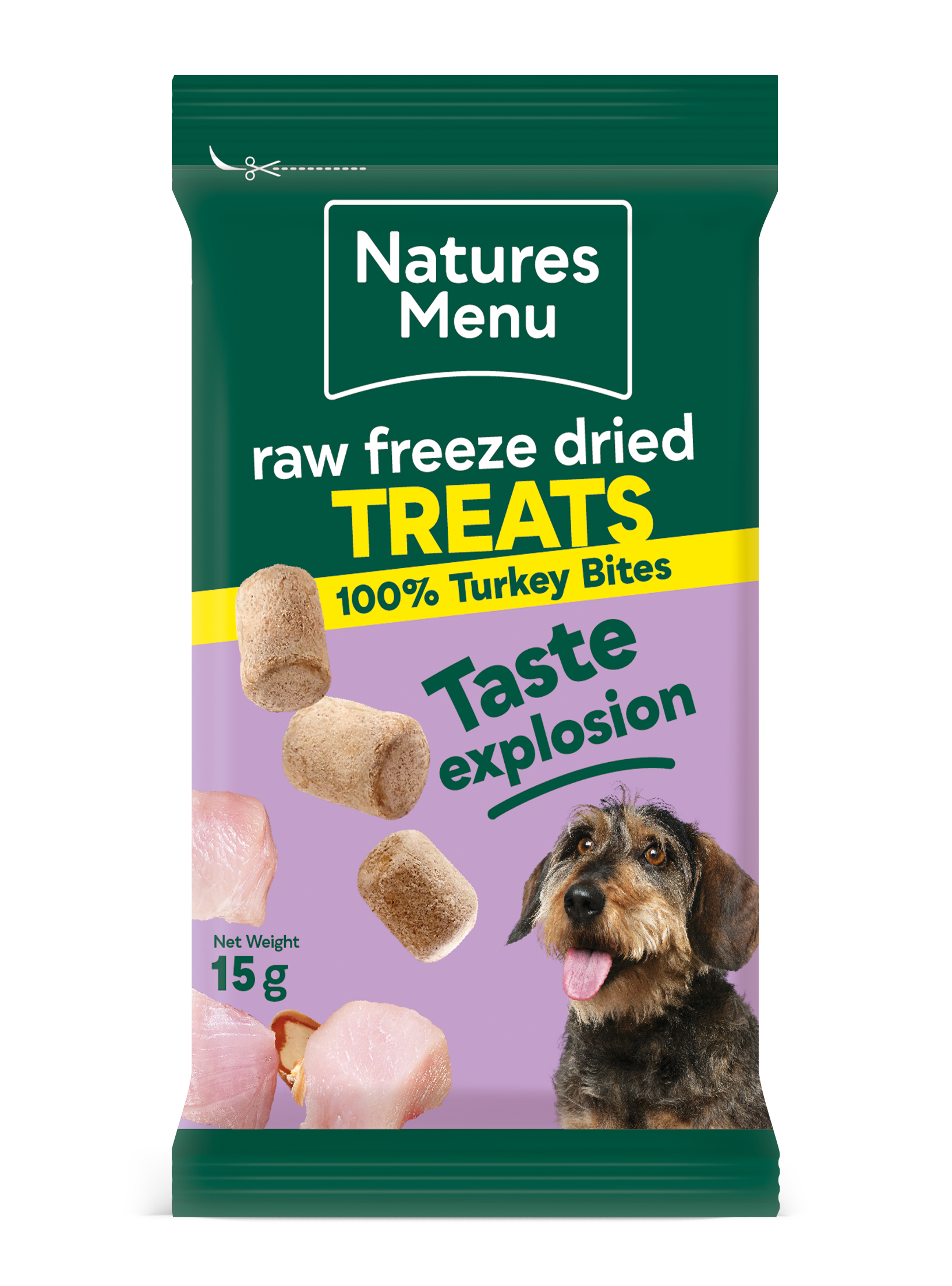 Natures Menu Freeze Dried Turkey Meat Bites 15g