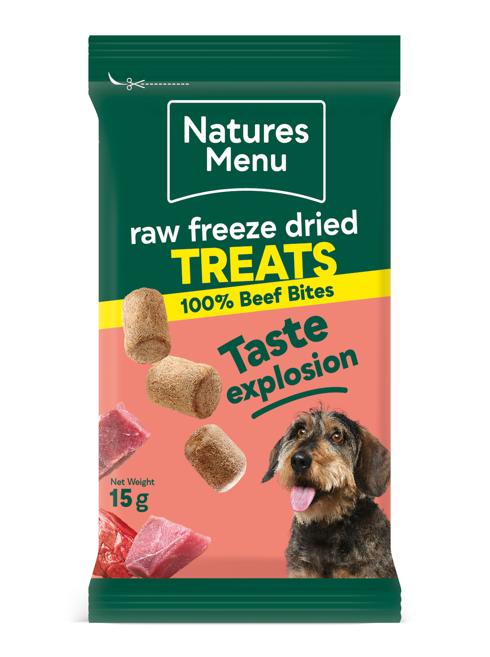 Natures Menu Freeze Dried Beef Meat Bites 15g