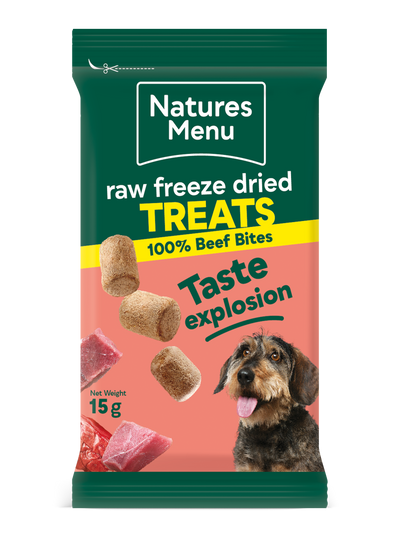 Natures Menu Freeze Dried Beef Meat Bites 15g