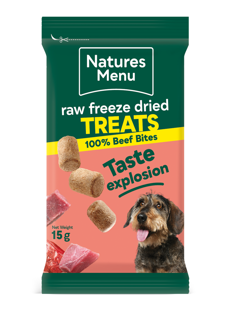 Natures Menu Freeze Dried Beef Meat Bites 15g