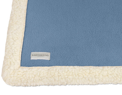Sherpa Pet Blanket Denim Blue Large