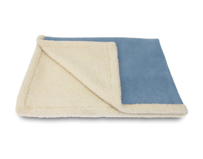Sherpa Pet Blanket Denim Blue Large