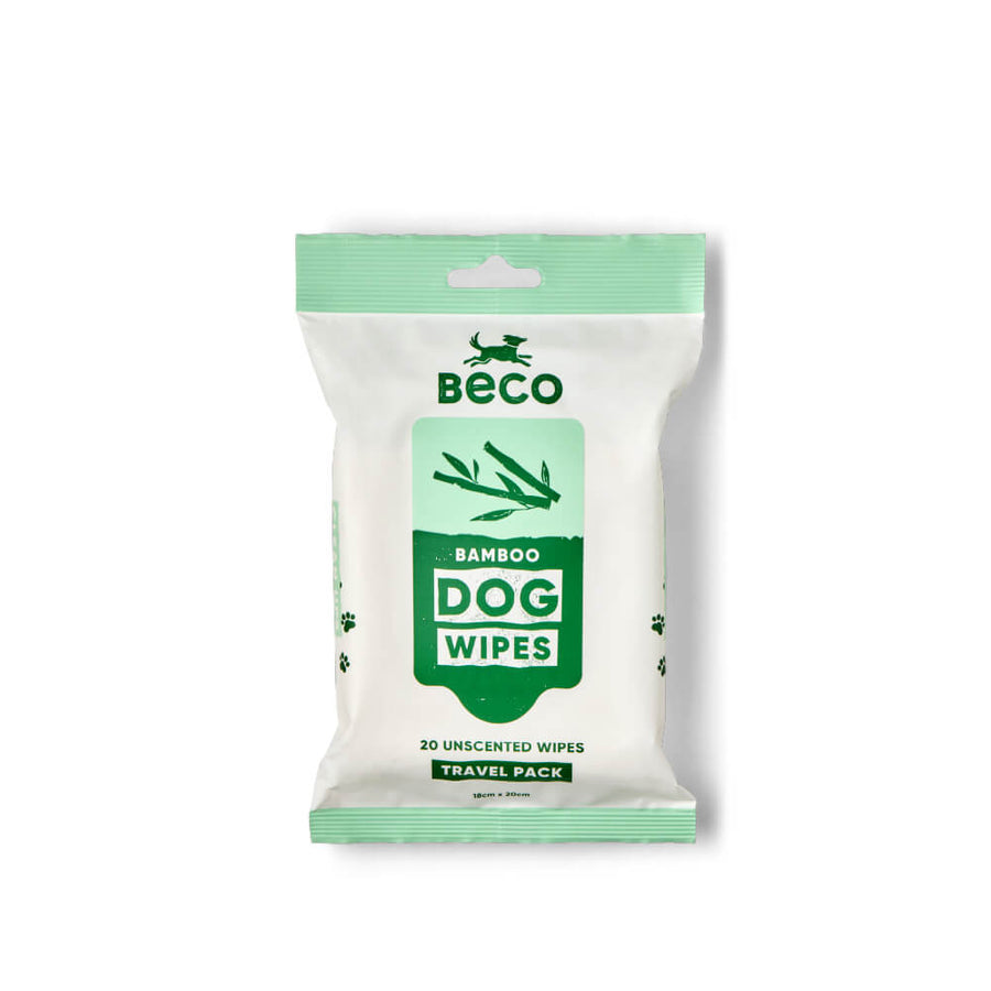 Beco Bamboo Travel Wipes Unscented pk20