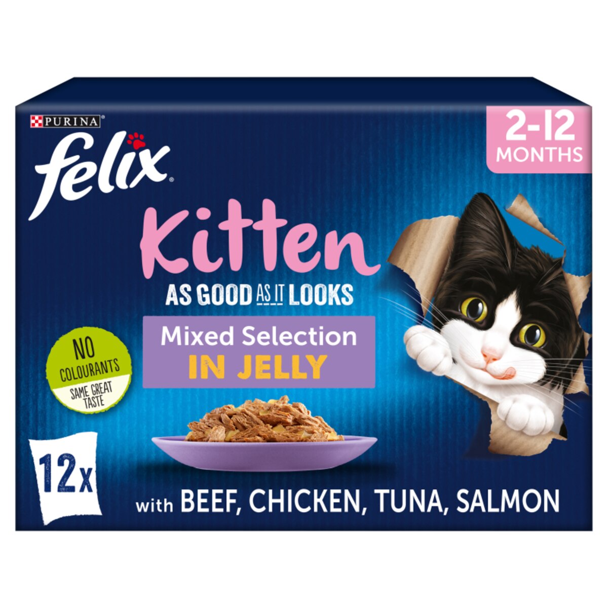 Felix As Good As It Looks Kitten Mixed Selection 12x100g
