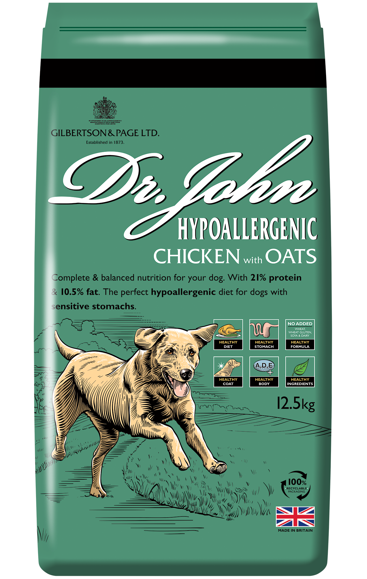 Dr John Hypoallergenic Chicken & Oats 12.5kg