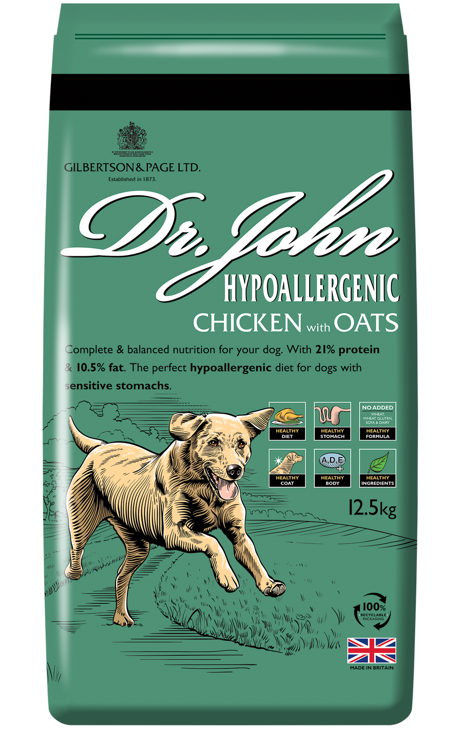 Dr John Hypoallergenic Chicken & Oats 12.5kg