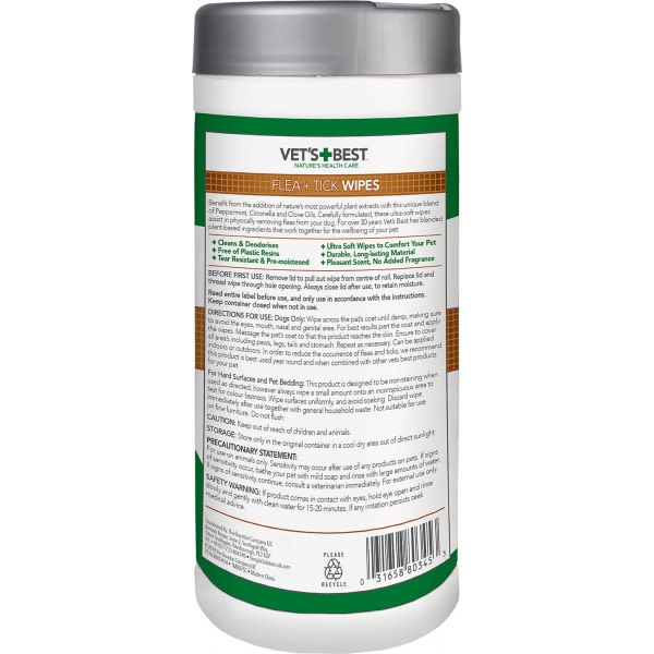 Vets Best Flea and Tick Wipes