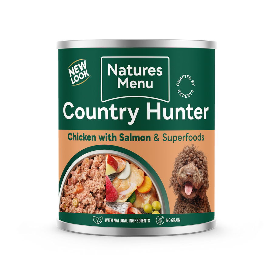 Natures Menu Country Hunter Tins Salmon & Chicken 600g