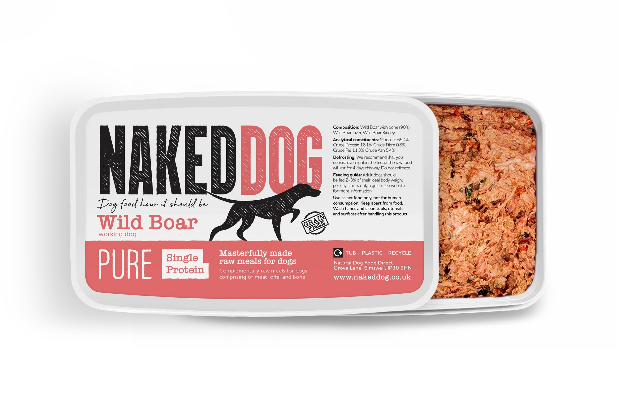 Naked Dog Pure Wild Boar 2x500g