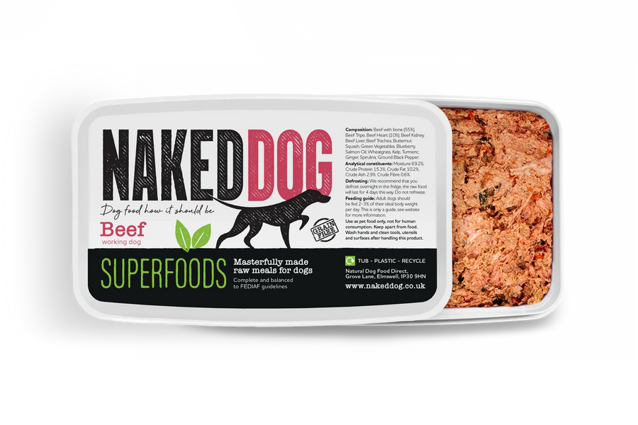 Naked Dog Superfood Beef 2x500g