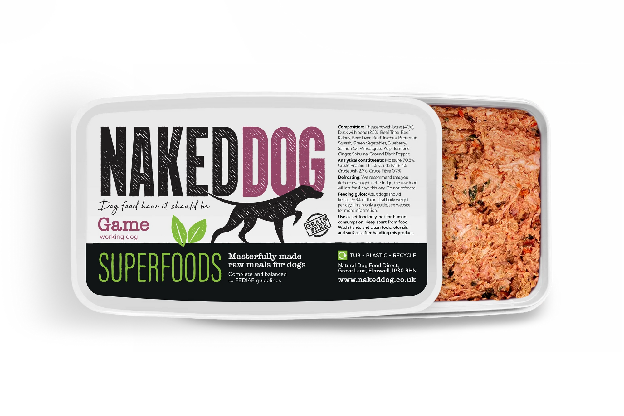Naked Dog Superfood Game 2x500g