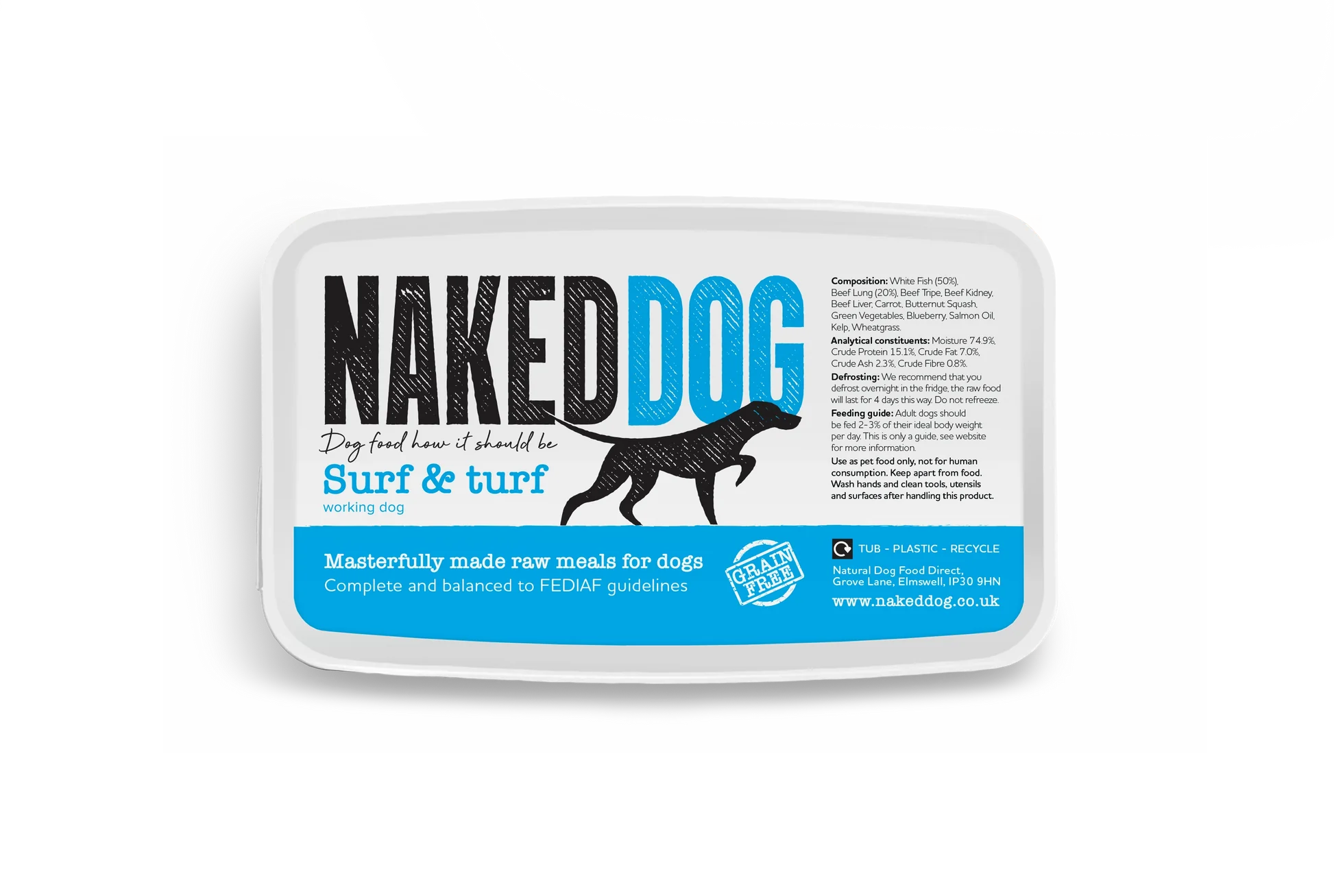 Naked Dog Surf And Turf 2x500g