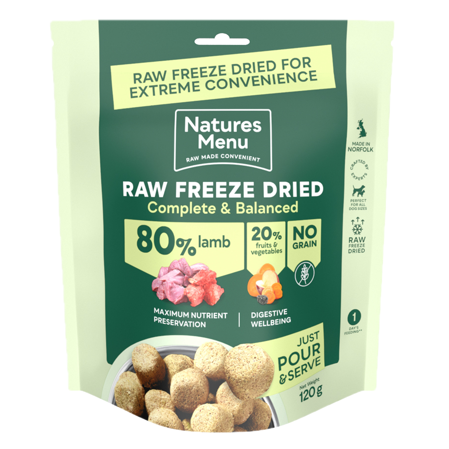 Natures Menu Freeze Dried Complete 80/20 Lamb 120g