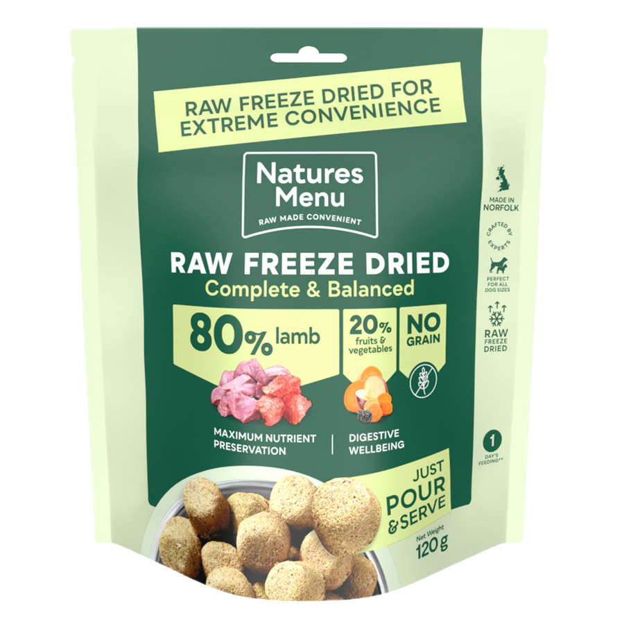 Natures Menu Freeze Dried Complete 80/20 Lamb 120g