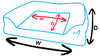 Noodle Bed Medium Blue