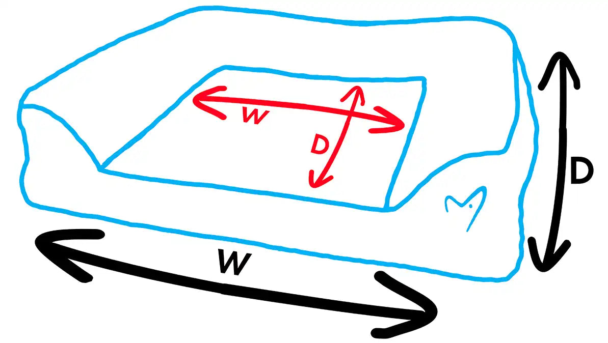 Noodle Bed Medium Blue