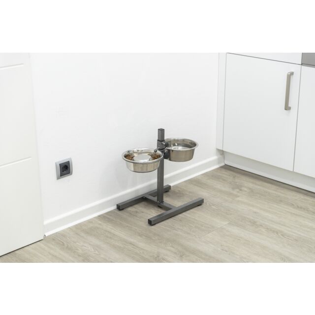 Trixie Metal Dog Bar 2 x 1 Litre Bowls