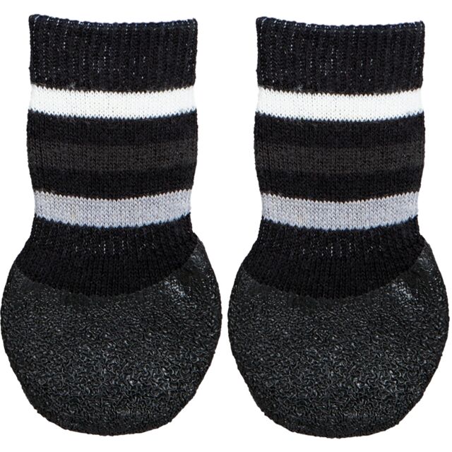 Trixie Dog Socks S-M Black 2 Pack