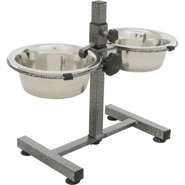 Trixie Metal Dog Bar 2 x 1 Litre Bowls