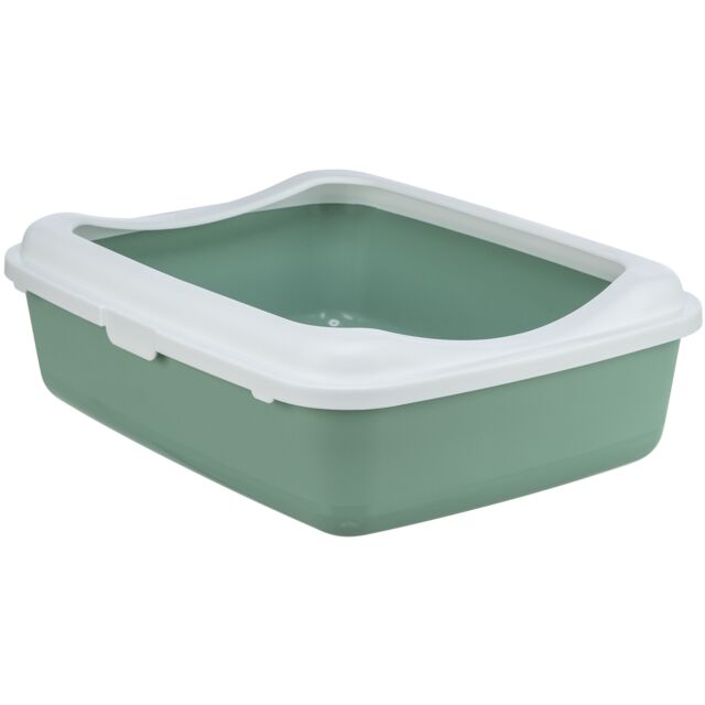 Trixie Classic Litter Tray 37 × 15 × 48cm sage/white