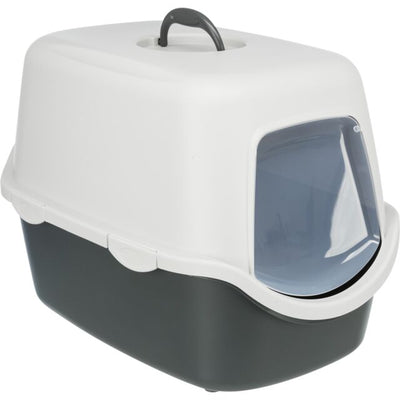 Vico Cat Litter Tray with Hood Dark & Light Grey