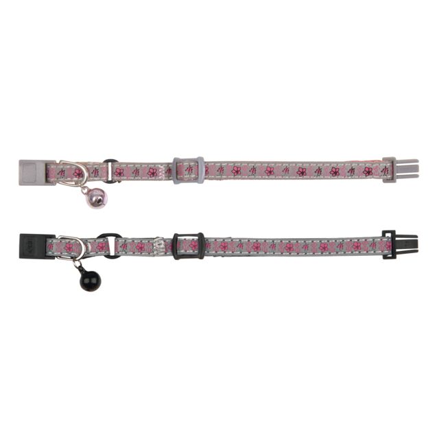 Junior Kitten Collar Reflective Flower Motif