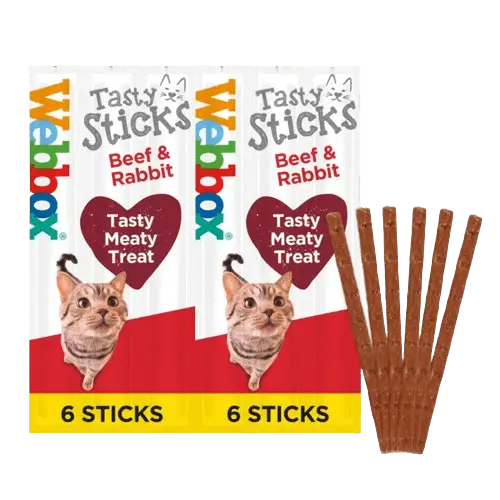 Webbox Cats Delight Tasty Cat Beef & Rabbit 6 Stick