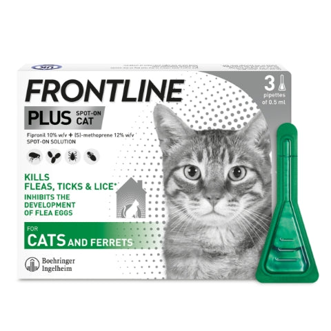 Frontline Plus Cat 3 x Pipettes