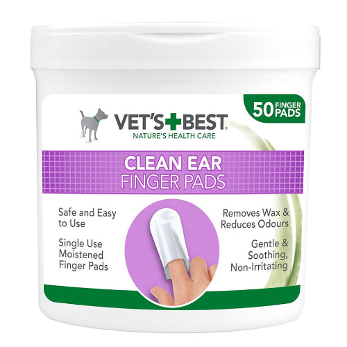 Vets Best Ear Cleaning Finger Pads 50pk