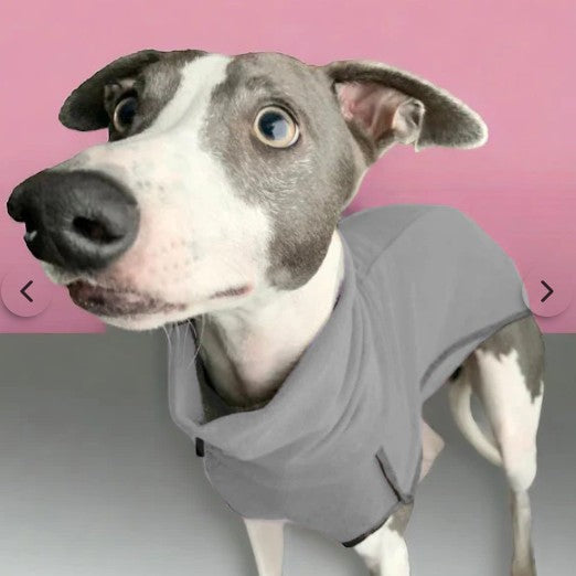 Dry Dogs Fleece Sighthound Base-Layer Coat With Underbelly And Snood