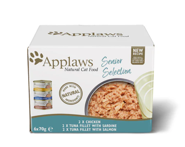 Applaws Cat Tin Multipack (6x70g) Senior Selection