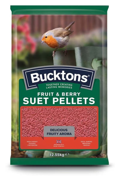 Bucktons Fruit & Berry Suet Pellets 12.55KG