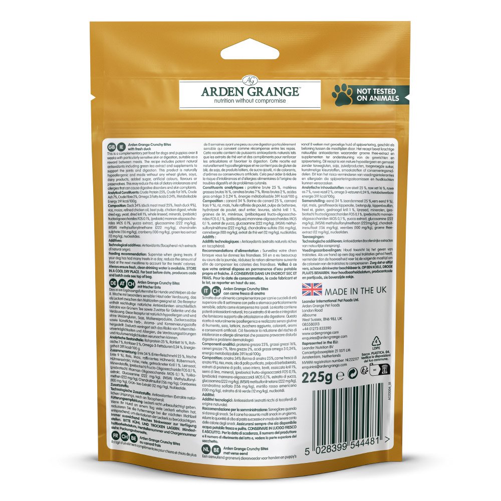 Arden Grange Crunchy Bites duck 225g