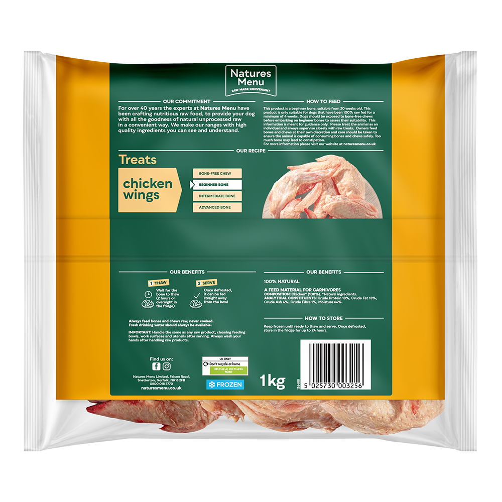 Natures Menu Chicken Wings 1kg