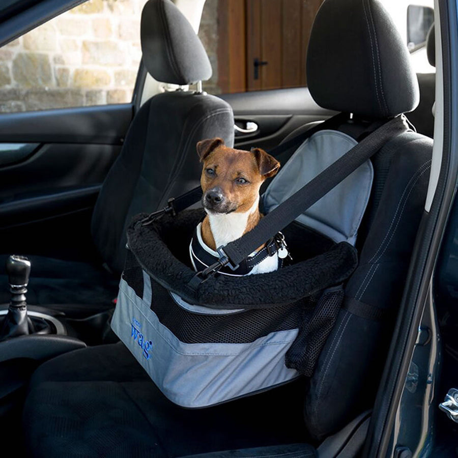 Henry Wag Pet Car Booster Seat Grey & Black