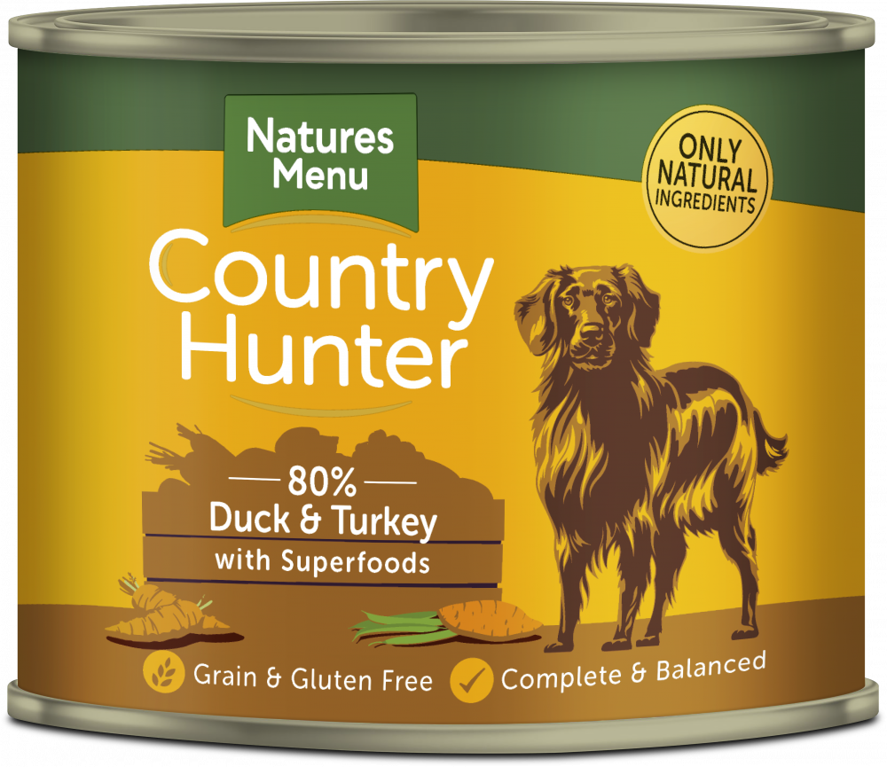 Natures Menu Country Hunter Tins Duck & Turkey 600g