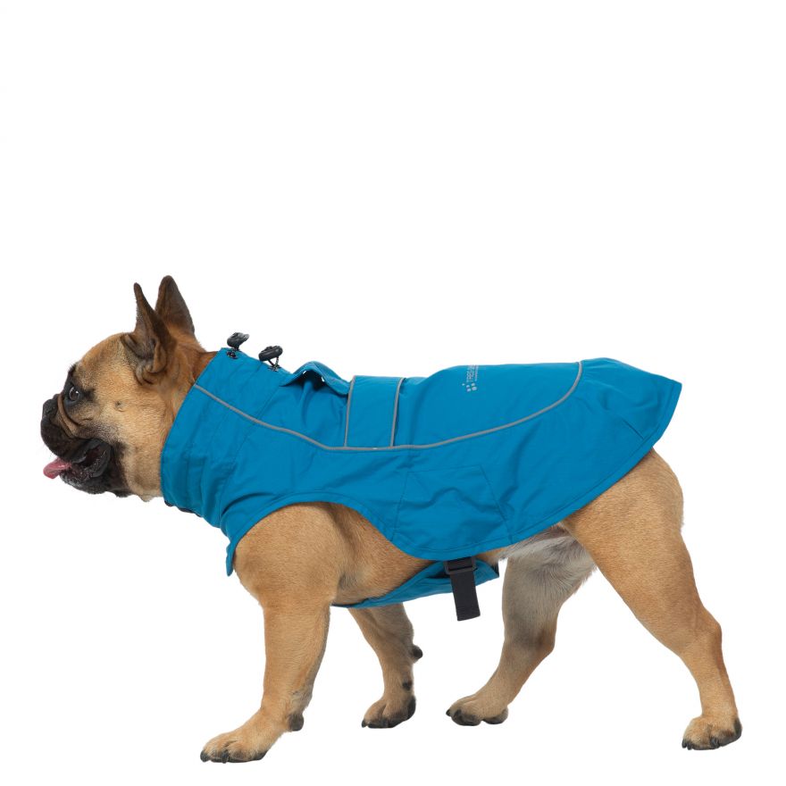 TresPaws Cinder Packaway Dog Raincoat