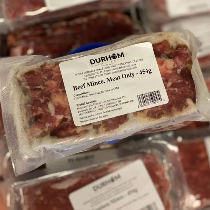 Durham Feeds Beef Mince Meat Only 454g
