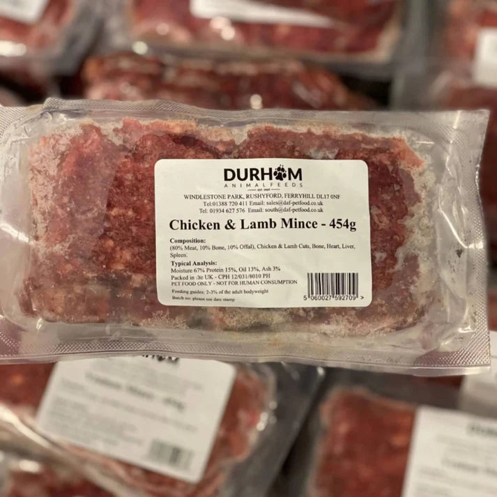 Durham Feeds Chicken & Lamb Mince 454g