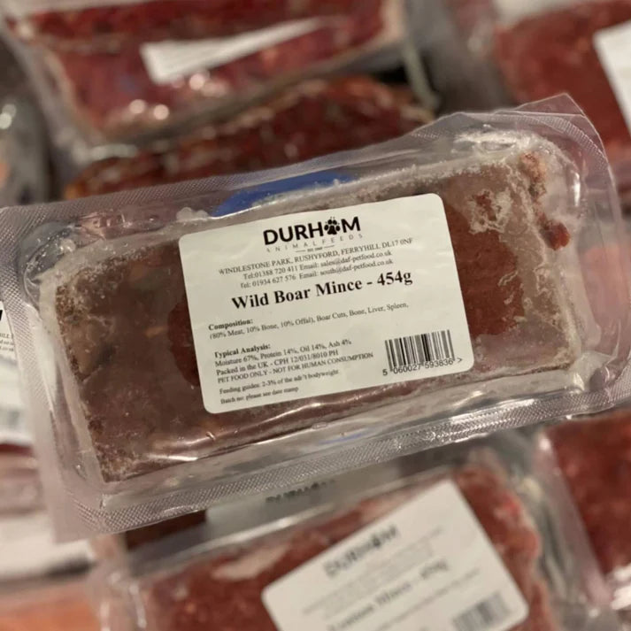 Durham feeds Wild Boar Mince 454g